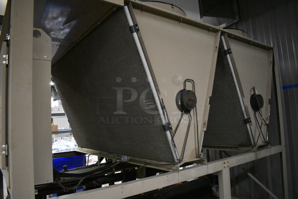 2010 York Johnson Controls Model YLAA0070SE46XCASDTXATXBLXCXX44 Metal Industrial Scroll Chiller. 460 Volts, 3 Phase. 88x115x89 - Image 4 of 9