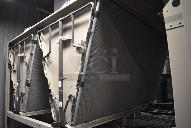 2010 York Johnson Controls Model YLAA0070SE46XCASDTXATXBLXCXX44 Metal Industrial Scroll Chiller. 460 Volts, 3 Phase. 88x115x89 - Image 8 of 9
