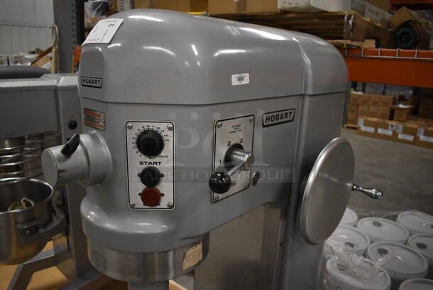 STUNNING! Hobart Model H-600T Metal Commercial Floor Style 60 Quart Planetary Mixer w/ Bowl Adapter. Stainless Steel Mixing Bowl, Mixing Bowl Dolly and Paddle Attachment. 200 Volts, 3 Phase. 28x39x56 - Image 12 of 12