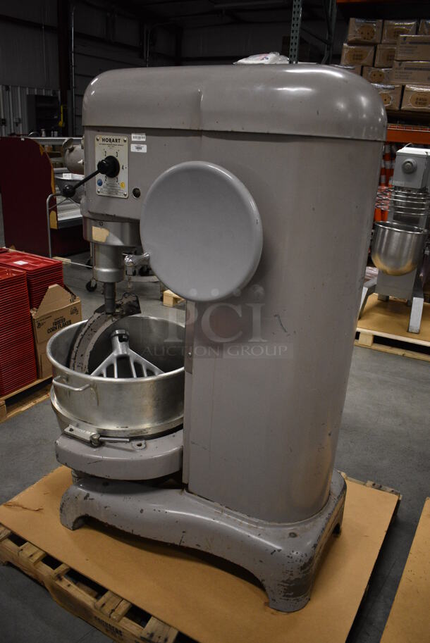 STUNNING! Hobart Model L-800 Metal Commercial Floor Style 80 Quart Planetary Mixer w/ Stainless Steel Mixing Bowl, Bowl Adaptor, Mixing Bowl Dolly and Paddle Attachment. 208 Volts, 3 Phase. 28x40x56 - Image 12 of 12