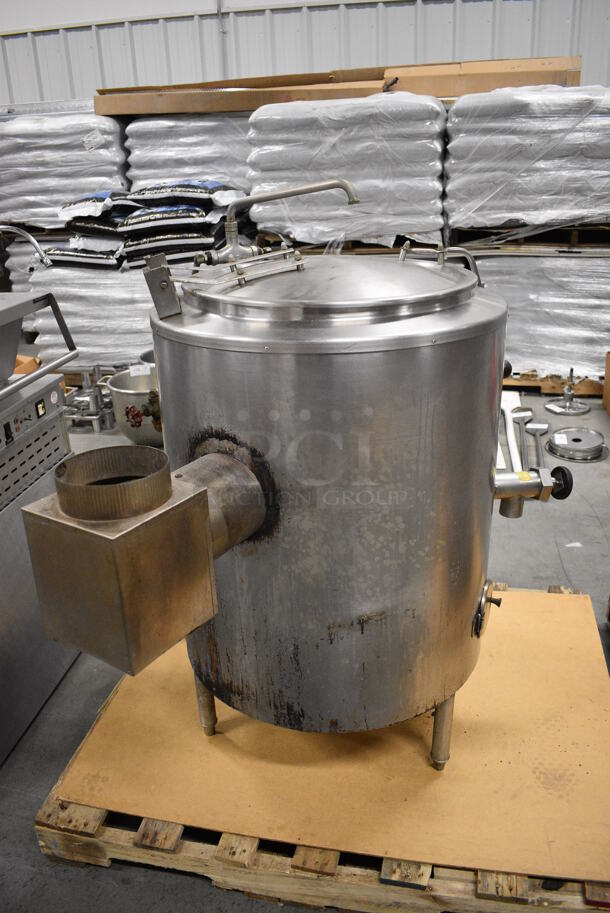 GORGEOUS! Groen Model AH/1E-20 Stainless Steel Commercial Natural Gas Powered Floor Style 20 Gallon Steam Kettle. 85,000 BTU. 44x35x47 - Image 3 of 11