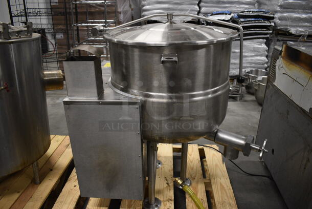 GORGEOUS! Cleveland Model KGL-40 Stainless Steel Commercial Natural Gas Powered Floor Style 40 Gallon Steam Kettle. 140,000 BTU. 31x45x44 - Image 11 of 12