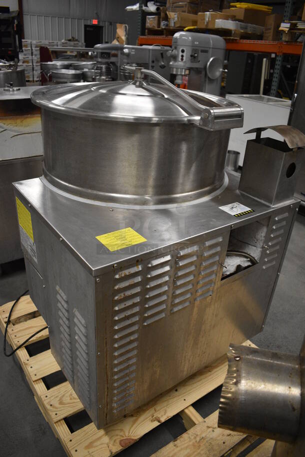 GORGEOUS! Cleveland Model KGL-40 Stainless Steel Commercial Natural Gas Powered Floor Style 40 Gallon Steam Kettle. 140,000 BTU. 31x45x44 - Image 12 of 12