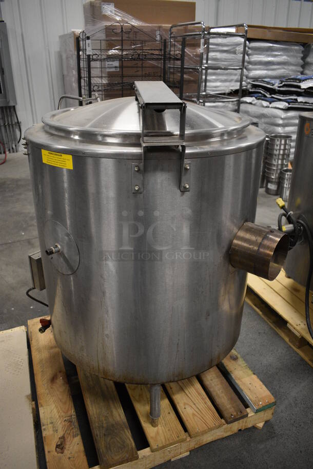 GORGEOUS! Groen Model AH/1E-40 Stainless Steel Commercial Natural Gas Powered Floor Style 40 Gallon Steam Kettle. 100,000 BTU. 34x41x48 - Image 10 of 11
