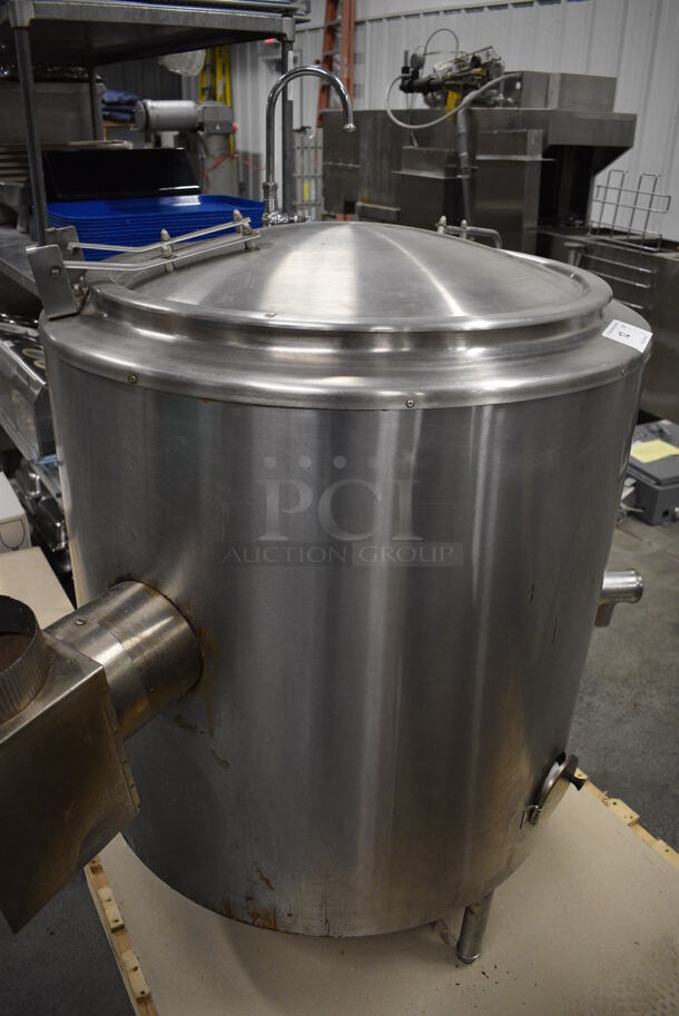 GORGEOUS! Groen Model AH/1-40 Stainless Steel Commercial Natural Gas Powered Floor Style 40 Gallon Steam Kettle. 100,000 BTU. 34x41x48 - Image 12 of 12