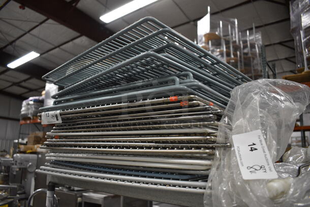 ALL ONE MONEY! Lot of 25 Various Metal and Poly Coated Racks! Includes 25x27x1 - Image 3 of 3