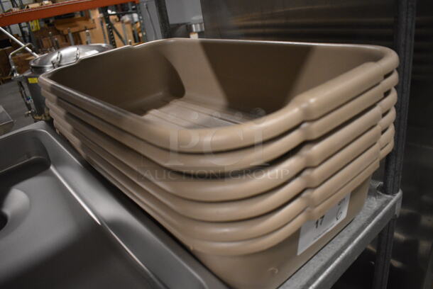 6 Tan Poly Bins. 24x13x5. 6 Times Your Bid! - Image 3 of 3