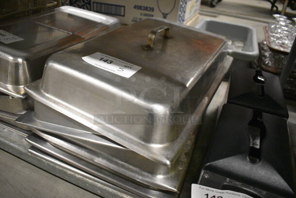 5 Stainless Steel Dome Lids. 13x21x5. 5 Times Your Bid! - Image 2 of 3