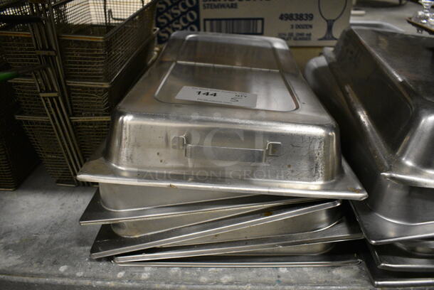 5 Stainless Steel Dome Lids. 13x21x5. 5 Times Your Bid!