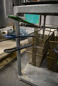 3 Metal Fry Baskets. 6.5x26x10. 3 Times Your Bid!