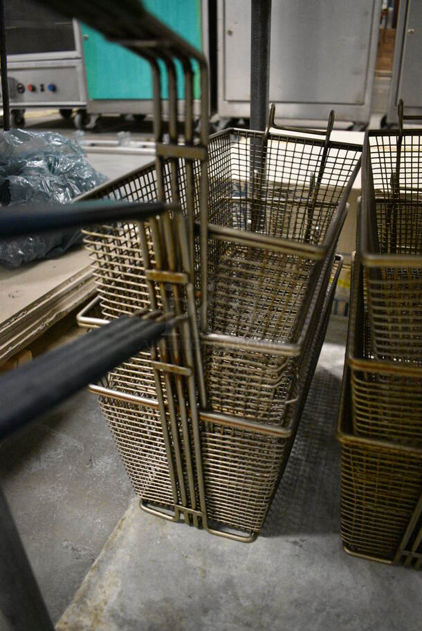 3 Metal Fry Baskets. 6.5x26x10. 3 Times Your Bid! - Image 2 of 3