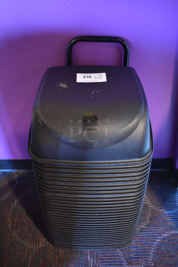 ALL ONE MONEY! Lot of Koala Kare Black Booster Cinema Seats for Children on Rack. 16.5x16x5 - Image 1 of 4