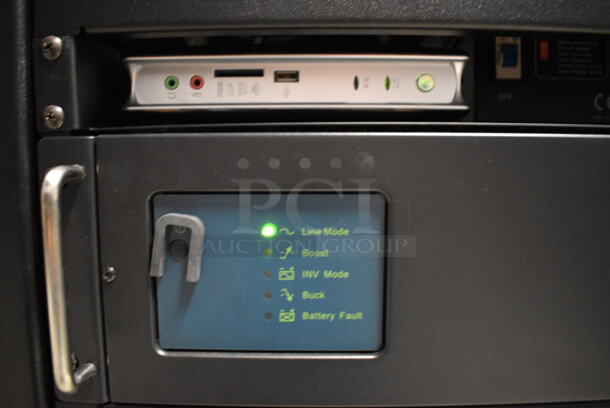 MARVELOUS! 2014 Barco Model DP2K-12C Commercial Countertop DLP Cinema Projector on Cabinet w/ Film-Tech FT21 Automation Cinema System, Gefer Cinema Scaler Pro III and Tripp Lite Surge Protector. 200-240 Volts. See Lot 2 For Additional Pictures! 26x38x22, 24x53x38. BUYER MUST REMOVE. Tested and Working! - Image 8 of 12