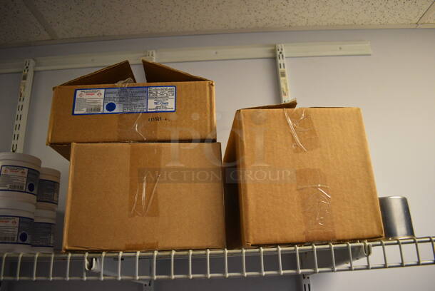 ALL ONE MONEY! Lot of White Wall Mount w/ Contents! 70x18x48. BUYER MUST REMOVE - Image 4 of 5
