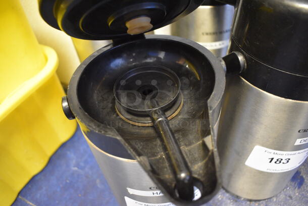 2 Crestware Chrome Finish Air Pots. 6x8x14. 2 Times Your Bid! - Image 2 of 3