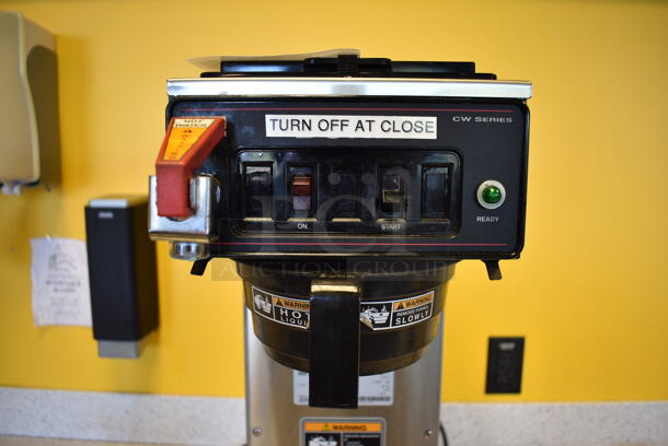 NICE! 2013 Bunn Model CWTF15-APS Stainless Steel Commercial Countertop Coffee Machine w/ Hot Water Dispenser and Poly Brew Basket. 120 Volts, 1 Phase. 9x20x24 - Image 5 of 6