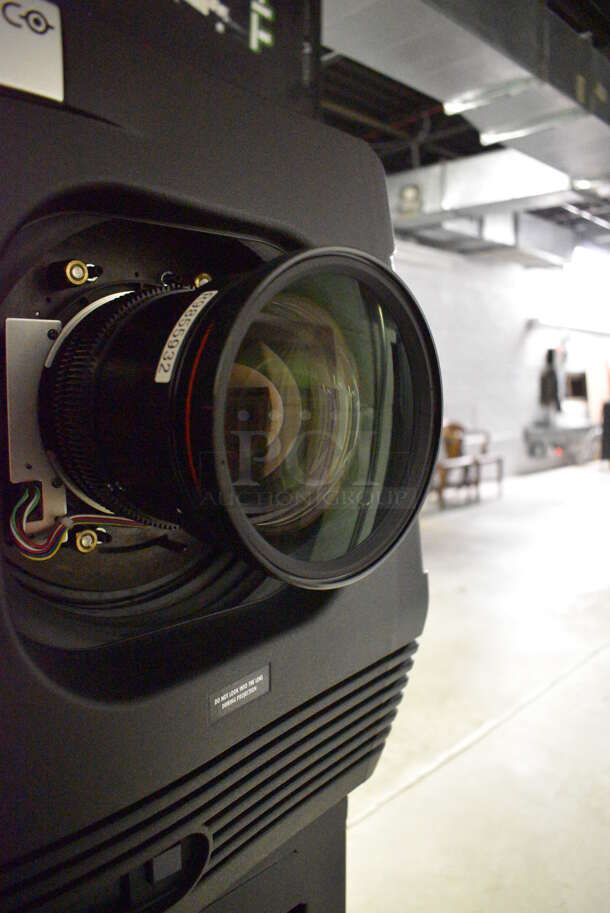 MARVELOUS! 2014 Barco Model DP2K-12C Commercial Countertop DLP Cinema Projector on Cabinet w/ Film-Tech FT21 Automation Cinema System, Gefer Cinema Scaler Pro III, Dolby CP750 Digital Cinema Processor, DCM Powercom, TV Monitor and Tripp Lite Surge Protector. 200-240 Volts. See Lot 8 For Additional Pictures! 26x38x22, 24x53x38. BUYER MUST REMOVE. Tested and Working! - Image 7 of 12