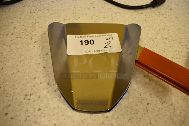 2 Stainless Steel Popcorn Scoops. 10x7.5x2. 2 Times Your Bid! - Image 3 of 3