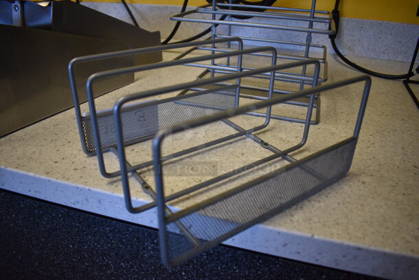 3 Gray Mesh Countertop Cutting Board Holders. 10x8.5x5. 3 Times Your Bid! - Image 2 of 3