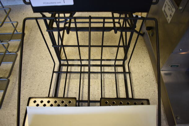 Black Metal Countertpo 4 Slot Air Pot Stand. 14x21x16 - Image 3 of 5