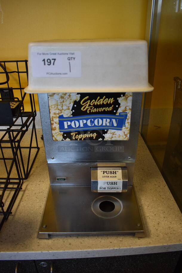 NICE! Gold Medal Model 2395NS Stainless Steel Commercial Countertop Topping Dispenser. 120 Volts, 1 Phase. 12x18x20. Tested and Working! - Image 1 of 6