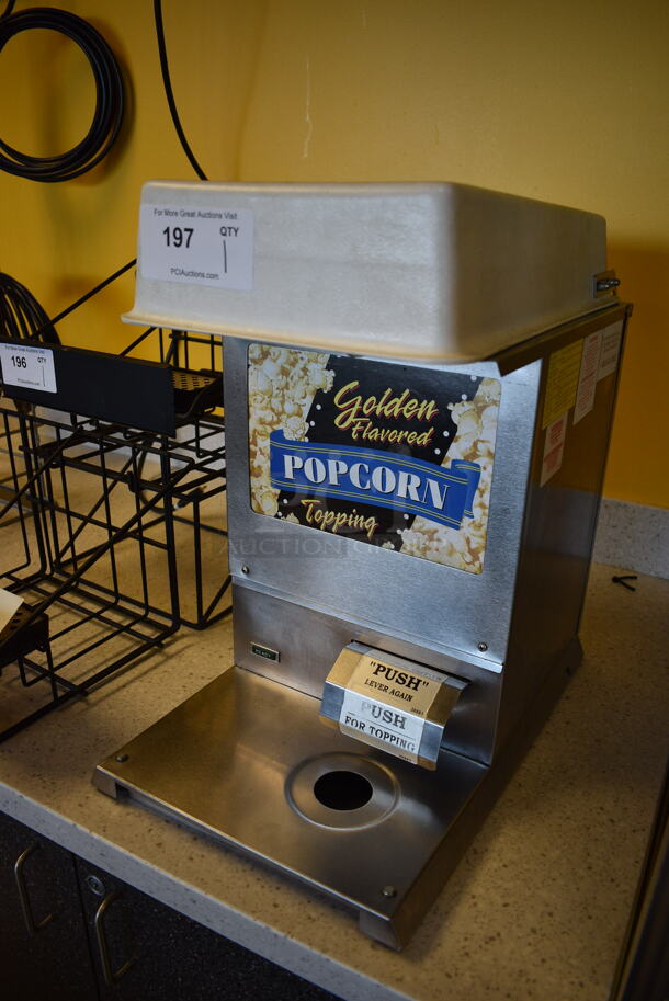 NICE! Gold Medal Model 2395NS Stainless Steel Commercial Countertop Topping Dispenser. 120 Volts, 1 Phase. 12x18x20. Tested and Working! - Image 2 of 6