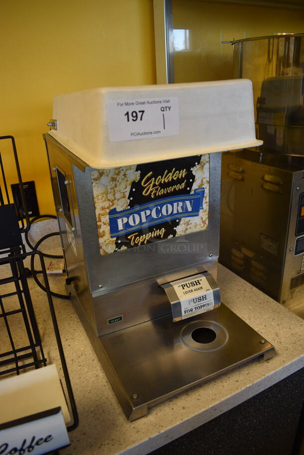 NICE! Gold Medal Model 2395NS Stainless Steel Commercial Countertop Topping Dispenser. 120 Volts, 1 Phase. 12x18x20. Tested and Working! - Image 3 of 6