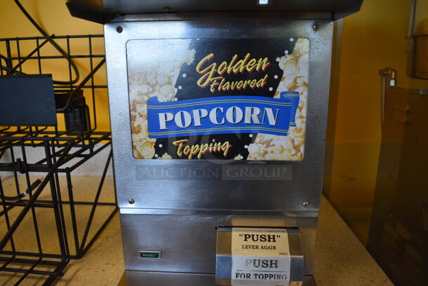 NICE! Gold Medal Model 2395NS Stainless Steel Commercial Countertop Topping Dispenser. 120 Volts, 1 Phase. 12x18x20. Tested and Working! - Image 4 of 6