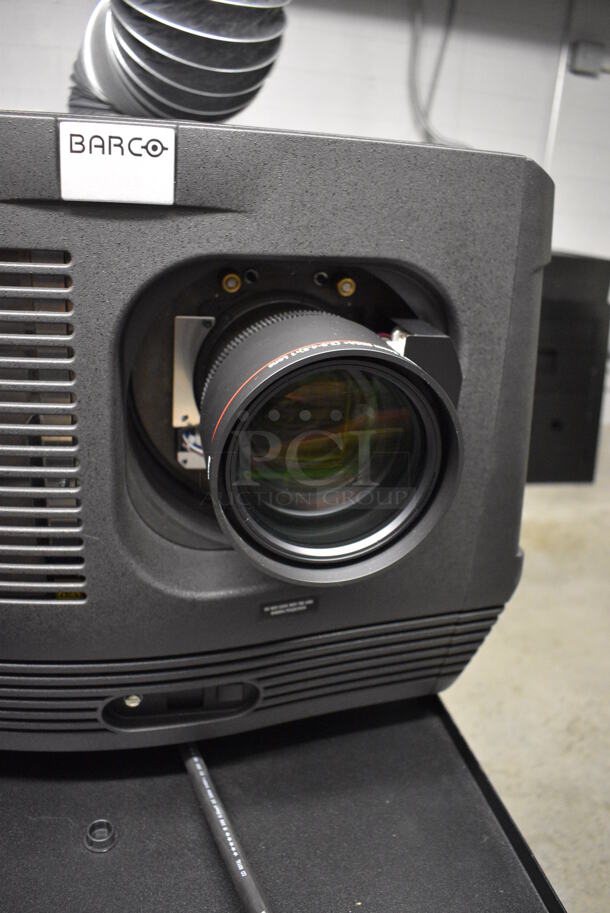 MARVELOUS! 2014 Barco Model DP2K-12C Commercial Countertop DLP Cinema Projector on Cabinet w/ Film-Tech FT21 Automation Cinema System, Gefer Cinema Scaler Pro III, Dolby CP750 Digital Cinema Processor, DCM Powercom, TV Monitor and Tripp Lite Surge Protector. 200-240 Volts. See Lot 12 For Additional Pictures! 26x38x22, 24x53x38. BUYER MUST REMOVE. Tested and Working! - Image 8 of 12