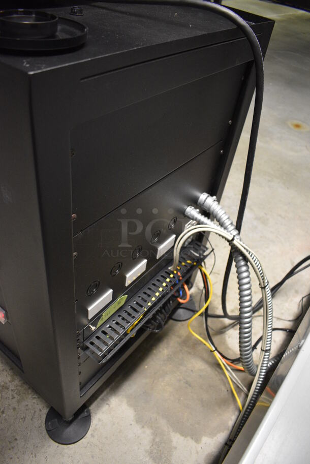MARVELOUS! 2014 Barco Model DP2K-12C Commercial Countertop DLP Cinema Projector on Cabinet w/ Film-Tech FT21 Automation Cinema System, Gefer Cinema Scaler Pro III, Dolby CP750 Digital Cinema Processor, DCM Powercom, TV Monitor and Tripp Lite Surge Protector. 200-240 Volts. See Lot 12 For Additional Pictures! 26x38x22, 24x53x38. BUYER MUST REMOVE. Tested and Working! - Image 9 of 12
