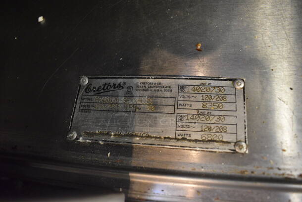 BEAUTIFUL! Cretors Model PR48D3D-6EXX-CSS Stainless Steel Commercial Floor Style Popcorn Maker and Merchandiser w/ 2 Internal Pedestal Popcorn Makers. 120/208 Volts, 1 Phase. Goes GREAT w/ Item 199! 72x33x74.5. Tested and Working! - Image 11 of 12
