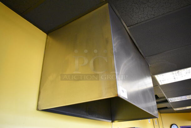 AWESOME! 4' Stainless Steel Commercial Steam Hood. 48x25x26. Goes GREAT w/ Item 198! BUYER MUST REMOVE - Image 5 of 5