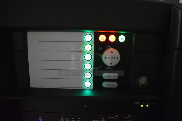 MARVELOUS! 2015 Barco Model DP2K-12C Commercial Countertop DLP Cinema Projector on Cabinet w/ Film-Tech FT21 Automation Cinema System, Gefer Cinema Scaler Pro III, Dolby CP750 Digital Cinema Processor, DCM Powercom, TV Monitor and Tripp Lite Surge Protector. 200-240 Volts. See Lot 14 For Additional Pictures! 26x38x22, 24x53x38. BUYER MUST REMOVE. Tested and Working! - Image 4 of 12