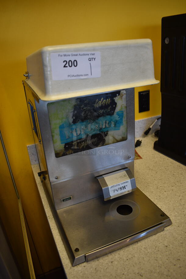 NICE! Gold Medal Model 2395NS Stainless Steel Commercial Countertop Topping Dispenser. 120 Volts, 1 Phase. 12x18x20. Tested and Working! - Image 4 of 8