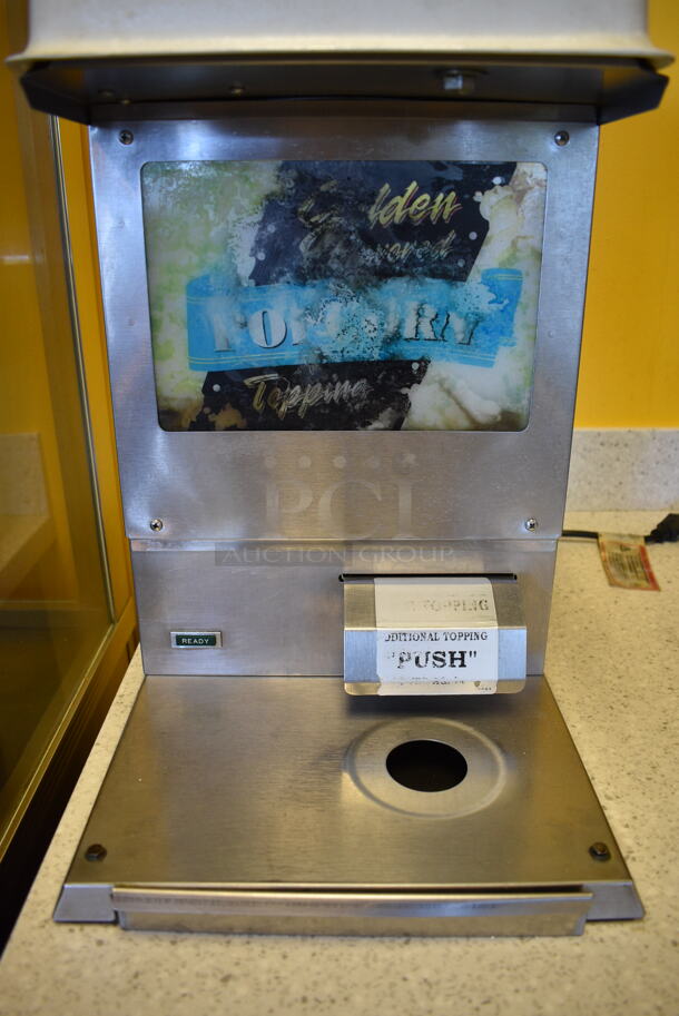 NICE! Gold Medal Model 2395NS Stainless Steel Commercial Countertop Topping Dispenser. 120 Volts, 1 Phase. 12x18x20. Tested and Working! - Image 5 of 8