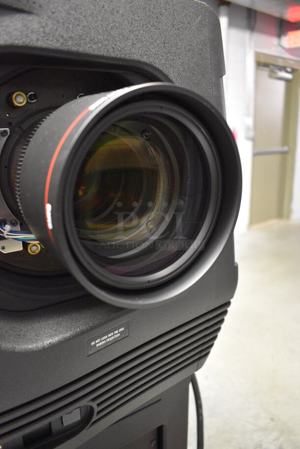 MARVELOUS! 2014 Barco Model DP2K-12C Commercial Countertop DLP Cinema Projector on Cabinet w/ Film-Tech FT21 Automation Cinema System, Gefer Cinema Scaler Pro III, Dolby CP750 Digital Cinema Processor, DCM Powercom, TV Monitor and Tripp Lite Surge Protector. 200-240 Volts. See Lot 16 For Additional Pictures! 26x38x22, 24x53x38. BUYER MUST REMOVE. Tested and Working! - Image 6 of 12
