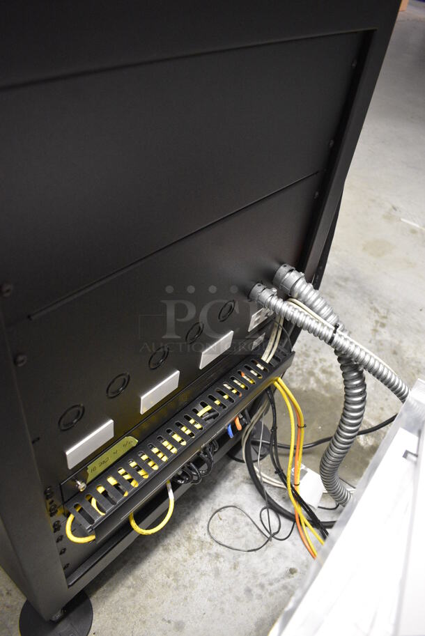 MARVELOUS! 2014 Barco Model DP2K-12C Commercial Countertop DLP Cinema Projector on Cabinet w/ Film-Tech FT21 Automation Cinema System, Gefer Cinema Scaler Pro III, Dolby CP750 Digital Cinema Processor, DCM Powercom, TV Monitor and Tripp Lite Surge Protector. 200-240 Volts. See Lot 16 For Additional Pictures! 26x38x22, 24x53x38. BUYER MUST REMOVE. Tested and Working! - Image 7 of 12