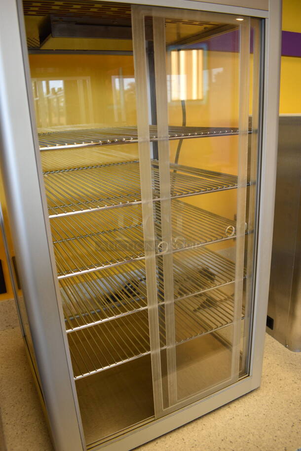 NICE! Gold Medal Model 5511-00-000 Stainless Steel Commercial Countertop Nacho Warmer Display Case Merchandiser. 120 Volts, 1 Phase. 19x19x37.5. Tested and Working! - Image 4 of 6