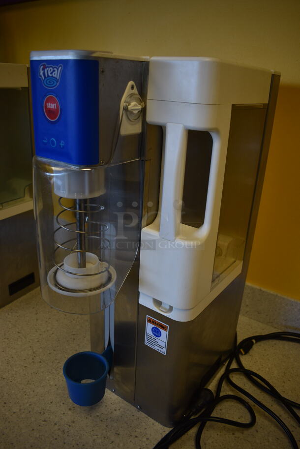 NICE! F'real Model FRLB7 Stainless Steel Commercial Countertop Frozen Beverage Blender Dispenser. 120 Volts, 1 Phase. 9x16x25. Tested and Working! - Image 2 of 6