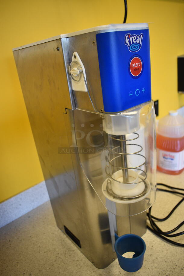 NICE! F'real Model FRLB7 Stainless Steel Commercial Countertop Frozen Beverage Blender Dispenser. 120 Volts, 1 Phase. 9x16x25. Tested and Working! - Image 3 of 6