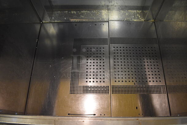 NICE! Gold Medal Model 2343 Stainless Steel Commercial Staging Cabinet Popcorn Merchandiser Bin. 120 Volts, 1 Phase. 30x30x35. Tested and Working! - Image 5 of 7