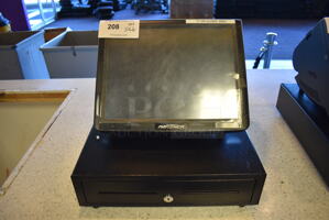 ALL ONE MONEY! Lot of Partner Model PT-6315-C 15" POS System Monitor and Metal Cash Drawer!