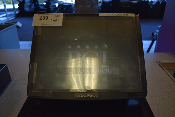 ALL ONE MONEY! Lot of Partner Model PT-6315-C 15" POS System Monitor and Metal Cash Drawer! - Image 2 of 6