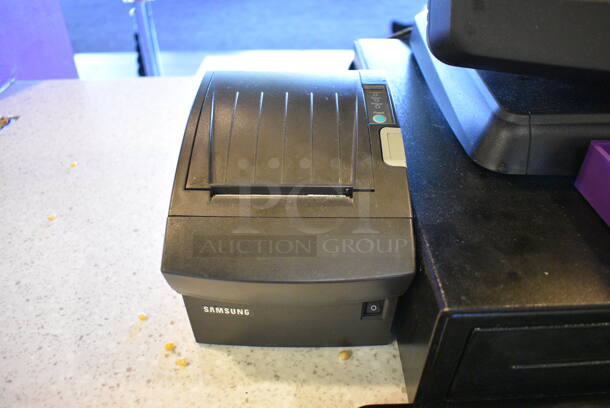 ALL ONE MONEY! Lot of Posiflex 15" POS System Monitor, Bixolon Receipt Printer, Metal Cash Drawer, Keyboard and Mouse! - Image 3 of 6