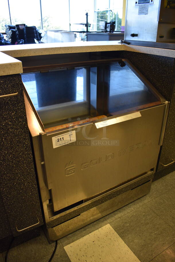 NICE! Gold Medal Model 2343 Stainless Steel Commercial Staging Cabinet Popcorn Merchandiser Bin. 120 Volts, 1 Phase. 30x30x35. Tested and Working! - Image 2 of 7