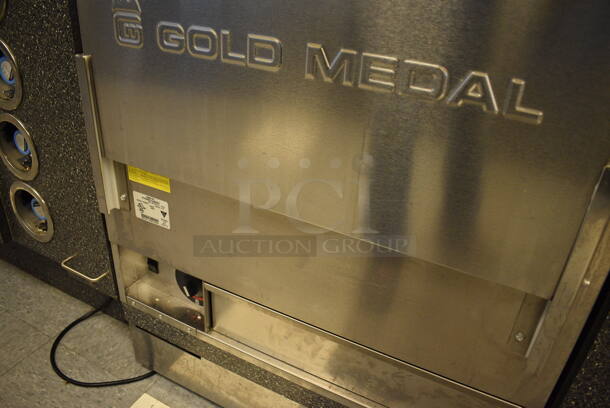 NICE! Gold Medal Model 2343 Stainless Steel Commercial Staging Cabinet Popcorn Merchandiser Bin. 120 Volts, 1 Phase. 30x30x35. Tested and Working! - Image 6 of 7