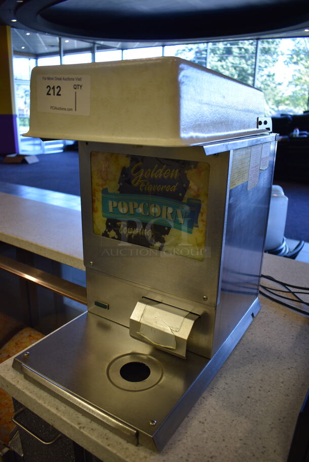 NICE! Gold Medal Model 2395NS Stainless Steel Commercial Countertop Topping Dispenser. 120 Volts, 1 Phase. 12x18x20. Tested and Working! - Image 2 of 7
