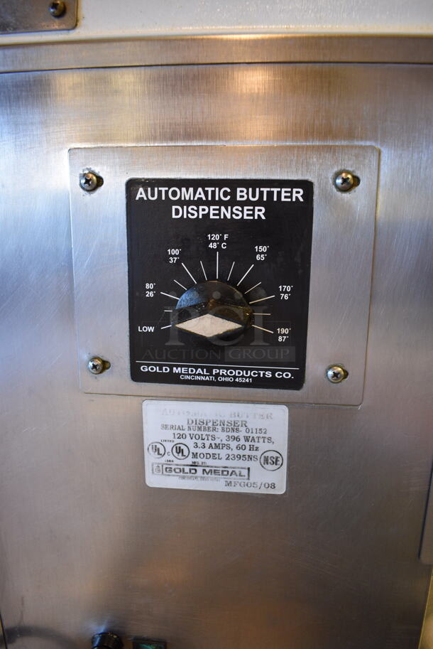 NICE! Gold Medal Model 2395NS Stainless Steel Commercial Countertop Topping Dispenser. 120 Volts, 1 Phase. 12x18x20. Tested and Working! - Image 4 of 7