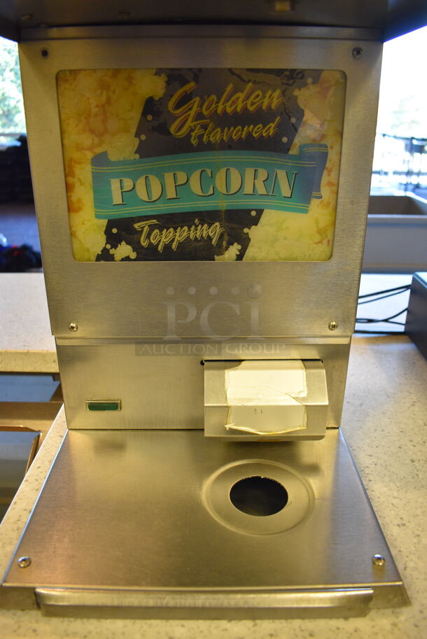 NICE! Gold Medal Model 2395NS Stainless Steel Commercial Countertop Topping Dispenser. 120 Volts, 1 Phase. 12x18x20. Tested and Working! - Image 7 of 7
