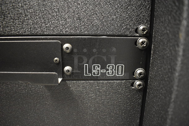 7 FANTASTIC! Items In Black Metal Rack Unit; Inline CTL101 Central Interface, Dolby CP750 Digital Cinema Processor, CM Series , 3 QSC BCA1622 Digital Cinema Amplifiers and Component Engineering LS-30-M. 22.5x22x69. 7 Times Your Bid! - Image 10 of 12